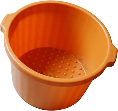 Voetenwasbak met Massage - Voetbad Bak - Voetontspanning Thuis - Verlicht Spanning - 41 Cm Hoog - Oranje