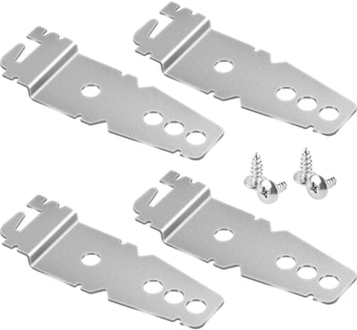 Set van 4 Metalen Bevestigingsclips voor Vaatwasser - Universele Zijkoppeling
