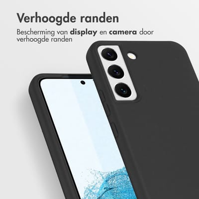 imoshion Hoesje - Geschikt voor Samsung Galaxy S22 - Color Backcover met afneembaar koord - Zwart