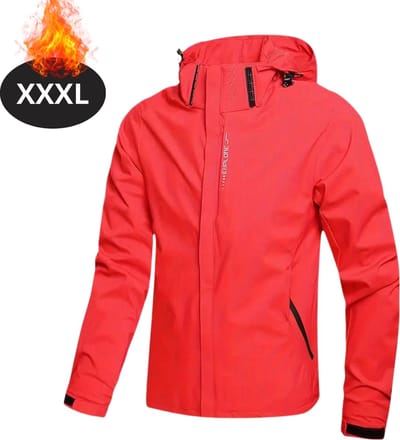 Bovista Windjas Voor Heren - Parka - Lente & Herfst - Jas - Volwassen - Windjack - Windbreaker - Outdoor - Rood - Maat XXXL