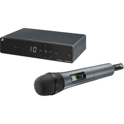Draadloze microfoonset Sennheiser XSW 1-825-E Zendmethode:Radiografisch Incl. klem