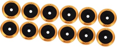 Anti-Vibratie Voetjes - Isolatie Pads - Apparatuur Stabiliseren - Geluidsverbetering Door Demping - 12 stuks - Goud Zwart