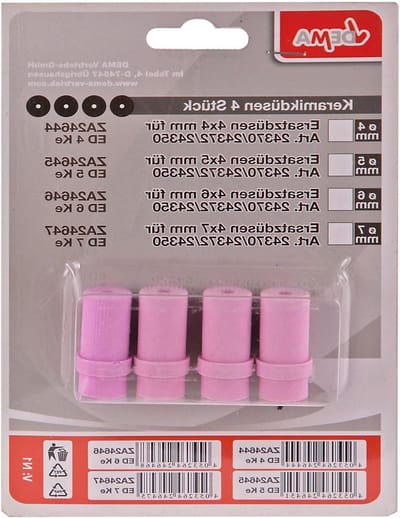 Vervangende sproeiers - Zandstraal sproeiers - Onderdelen reinigen - Zirkoniumkorund materiaal - 4x4mm - Zwart