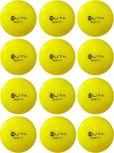 Hockeybal Soft Geel Set van 12