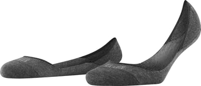 FALKE Step Medium Cut onzichtbar eenkleurig katoen footies dames zwart - maat 35-36