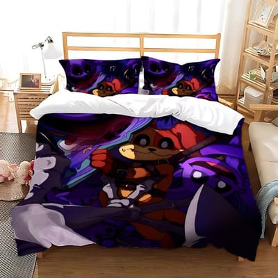3D Print Game CatNap x DogDay Beddengoedsets Dekbed Quilt Bedovertrek Dekbedovertrek Kussensloop 2-3 Delige Sets Slaapkamerdecoratie EU Twin 135x200cm