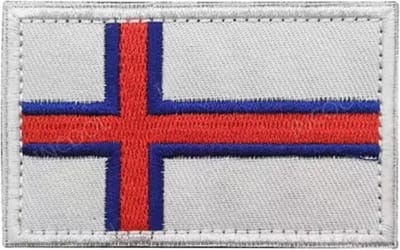 AuBor ®. Patch Scandinavië, Faeröer eilanden  75mm x 50mm