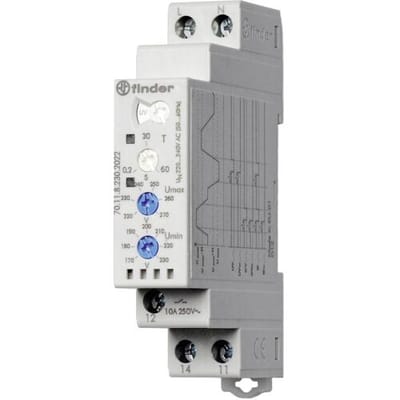 Finder 70.11.8.230.2022 Bewakingsrelais 220 - 240 V/AC 1x wisselcontact 1 stuk(s)
