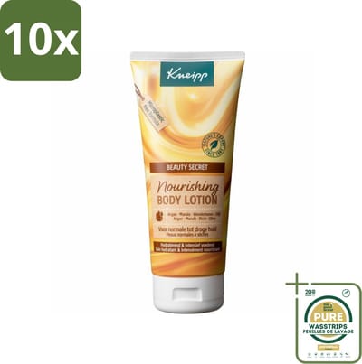 10 x Kneipp - Body lotion - Beauty Secret - Voor normale tot droge huid - 200 ml - Grootverpakking - Body Lotion - Huidverzorging - Voedende Bodylotion - Droge Huid - Normale Huid