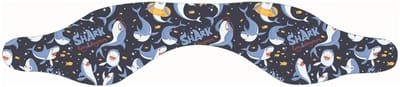 Aventrix Zwem Hoofdband Kind – Oorbeschermer Zwemmen – Neopreen – Voorkomt Water in Oren – Comfortabel & Verstelbaar – 3 t/m 10 Jaar (49-56 cm) - Blauw Shark