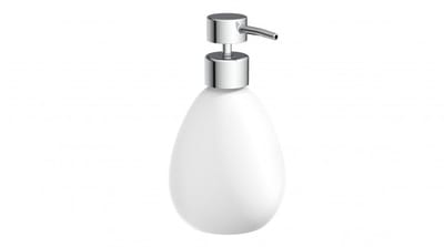 EISL Zeepdispenser Keramiek Mat Wit – Navulbare Zeeppomp – 160 mm – Voor Badkamer, Toilet en Keuken