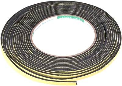 Map, schuimrubberen afdichting, tape, 5 mm breed, 1 mm dik, 16,4 m lijmstrips 5mm(W)x2mm(T)x16.4Ft(L)