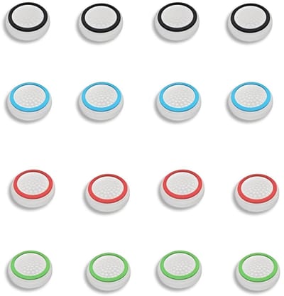 Dailygoods- Joystick Cap 16 Stuks - Siliconen Keycaps - Beschermkap - Gamecontroller Accessoires - Analoog - Controller Grip - Controller Grips