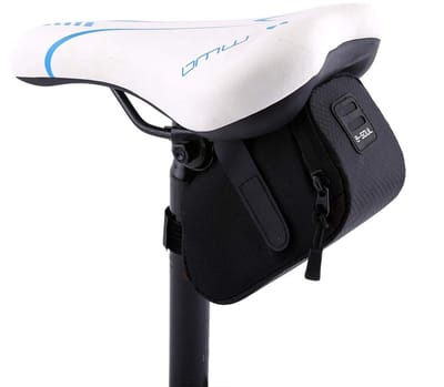 Dailygoody - Sac de Selle de Vélo - Waterdicht - Compact en stevig - Zwart - Fietstas - Geschikt voor mountainbikes - 15x7x7cm