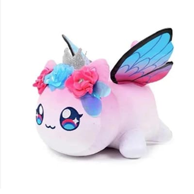 Aphmau Meows Jouet en Peluche Chat Doux Meemeow Peluche Chat Donut Rempli Kawaii Frites Cheeseburger Poupée Alimentaire Cadeaux de Noël