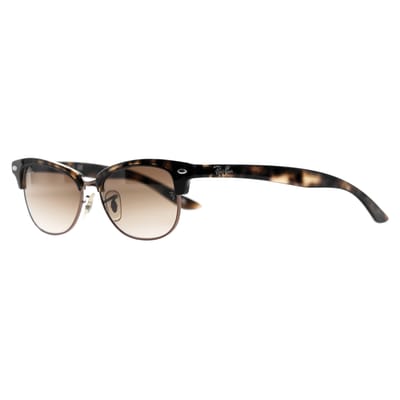Ray Ban Clubmaster zonnebril in bruin acetaat.