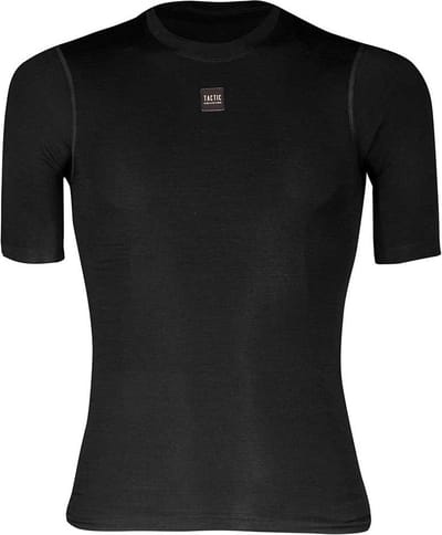 Tactic Merino Korte Mouwen Basislaag Zwart XS Man