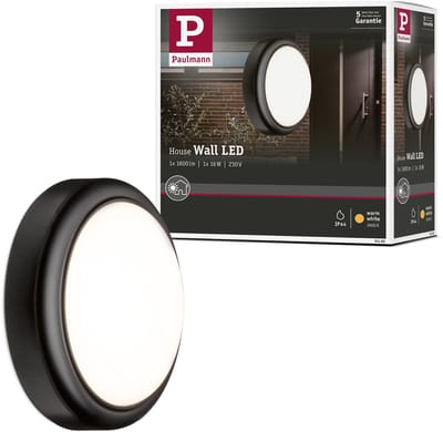 LED-wandarmatuur voor buiten IP44 180 mm 3000K 15W 1050lm 230V Grijs Kunststof
