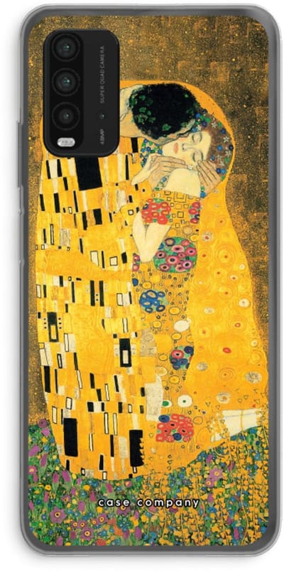 Case Company® - Hoesje geschikt voor Xiaomi Redmi 9T hoesje - Der Kuss - Soft Cover Telefoonhoesje - Bescherming aan alle Kanten en Schermrand
