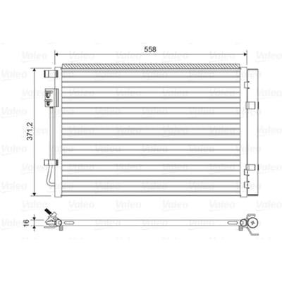 Condensator, airconditioning VALEO 822597