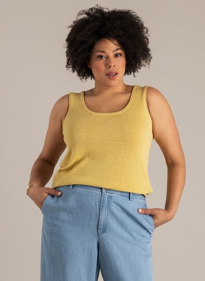 YEST CURVE Nikaia Tops - Raffia Yellow - maat 0(46)