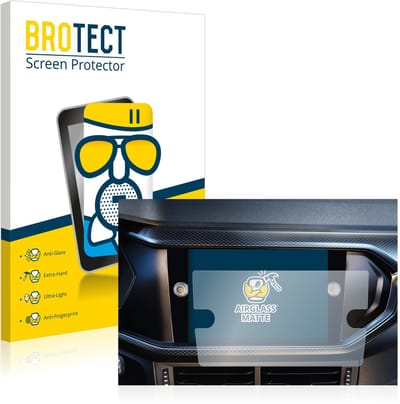 BROTECT - Screenprotector voor Volkswagen T-Cross 2021 Ready 2 Discover 8" - Folie Beschermfolie Beschermglas matte
