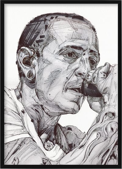 Chester Bennington - canvas - 70 x 100 cm