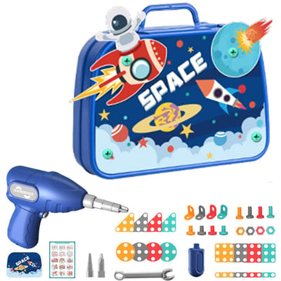 Kinderen Boor Schroef Moer Puzzels Speelgoed Rollenspel Gereedschap Boorset Demontage Montage Kinderen Boor 3D DIY Puzzel Speelgoed Set Voor Jongen