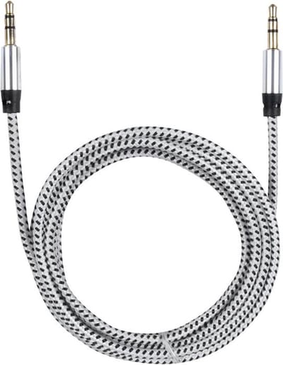 Q-Link stereo kabel 1.5 m zwart/wit