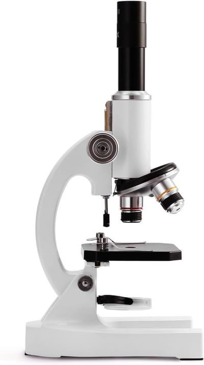 Optische Microscoop - Vergrootglas Instrument - Wetenschappelijk Onderzoek - 64X tot 2000X Vergroting - 285 x 160 x 110 mm