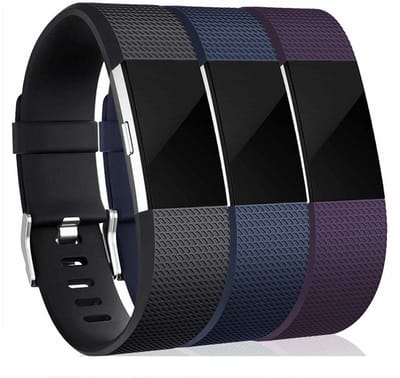 Fitbit Charge 2 armband siliconen 3-pack (S)
