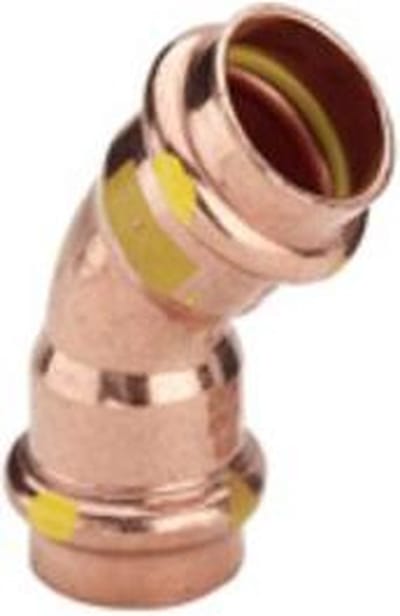 Viega Profipress bocht - 35 mm 45 gr gas