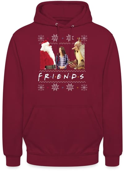 Friends Ugly Christmas Sweater Hoodie Unisex