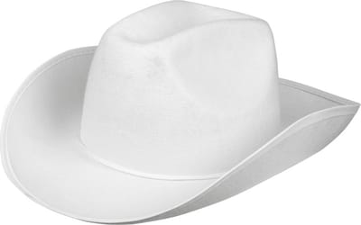 Boland - Hoed cowboy Rodeo wit Wit - 59 - Volwassenen - Unisex - Cowboy - Indiaan