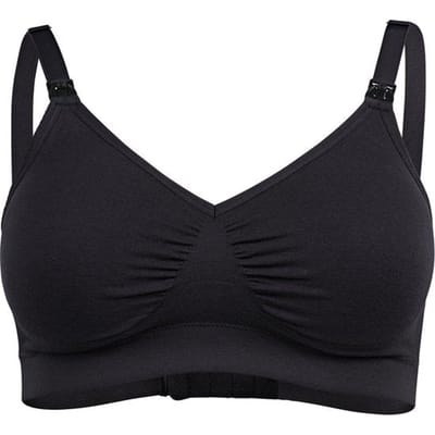 Medela Keep Cool Ultra bh - Naadloze voedingsbh - Zwangerschapsbh met 6 ademende zones - Soft Touchmateriaal – Comfortabel en ondersteunend - Zwart - Maat XL