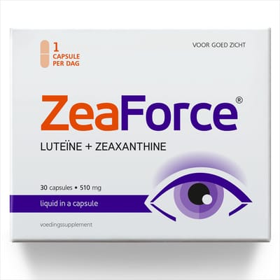 ZeaForce - uitstekend gezichtsvermogen met 1 capsule/dag. Geconcentreerde samenstelling. Multidirectionele werking. Vloeibare formule voor volledige opname en sneller effect. Laboratorium getest. - 30 Capsules