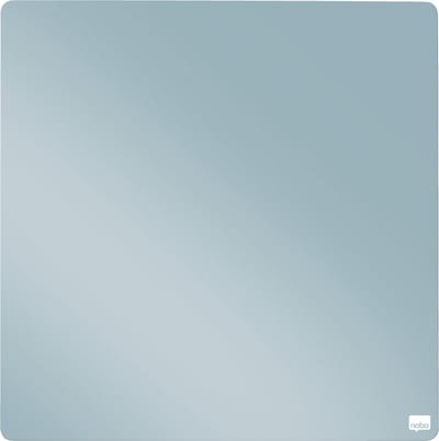 Nobo Mini Magnetisch Whiteboard Tegel Gekleurd  - 360mmx360mm - Inclusief Whiteboard Marker en Magneten - Koel Grijs