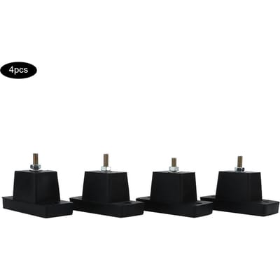 Schokdempende basis Schokbestendige voetkussen voor buiten airconditioning beugel black