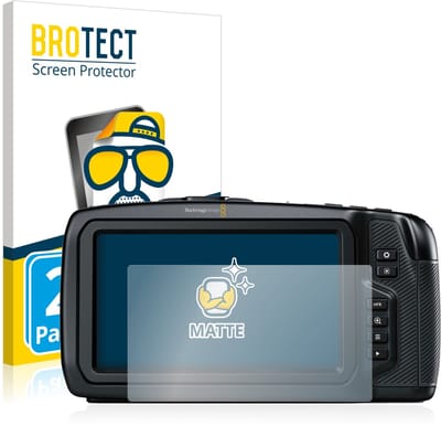 BROTECT - Screenprotector voor Blackmagic Pocket Cinema Camera 4K / 6K - Folie Beschermfolie matte 2 Stuks