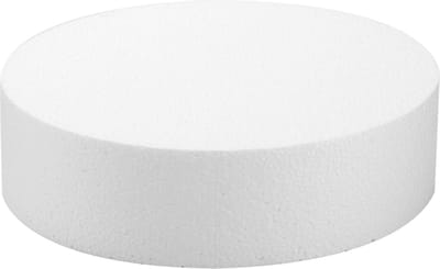 Glorex Piepschuim figuren - schijf - rond - 25x7 cm - styrofoam vormen