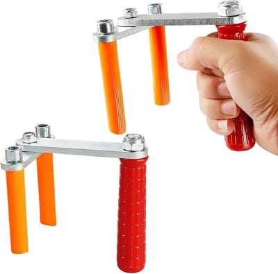 Transporttang - Paneeldrager - Platen Hanteren - Verstelbare Grip - 115 kg Capaciteit - Rood Oranje
