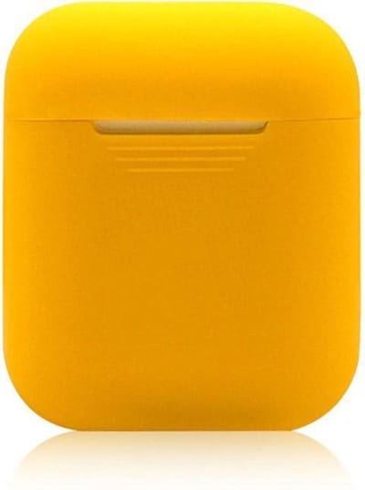 KELERINO. Siliconen hoesje geschikt voor Apple Airpods 1 & 2 - Softcase - Mango