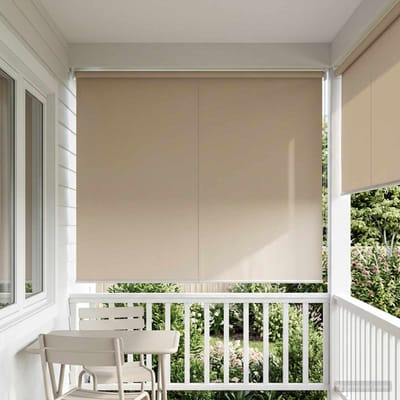 vidaXL - Buitenrolgordijn - UV-bescherming - Beige - 100 - x - 230 - cm - (B - x - H)