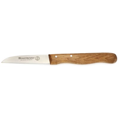 Solinger Aardappelmesje RVS Recht 8 Cm Beukenhout  Messermeister