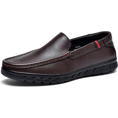Eerste Laag Koeienhuid Heren Casual Schoenen Echt Lederen Schoenen Gommino Herenschoenen Instappers Rijschoenen 45 gray