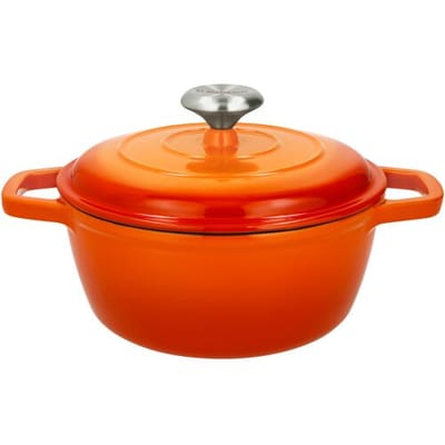 SILVERCREST Gietijzeren pan, Ø21 cm (Oranje)