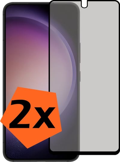 Screenprotector - 2 Stuks - Geschikt voor Samsung Galaxy S23 - Privacy Filter - Gehard Glas - Beschermglas - Tempered Glass - Screen Protector