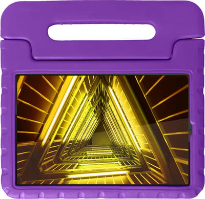 Hoesje - Geschikt voor Lenovo Tab M10 FHD Plus (2e / 2nd Generatie) - Kinderhoes Shockproof Bumper - Kidsproof Case - Tablet Hoes - Kinder Hoes Cover - Paars