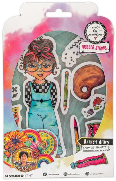 Cling stamps ABM 25 collection - Artist diary nr. 781