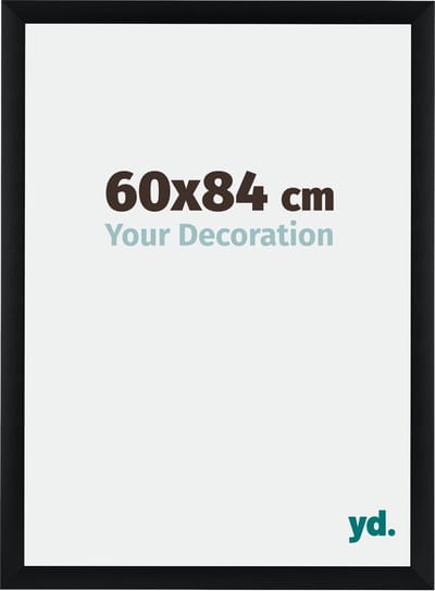 Your Decoration - Fotolijst 60x84 cm - Aluminium - Zwart Geborsteld - Tucson